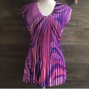 Purple Form Fitting Blouse